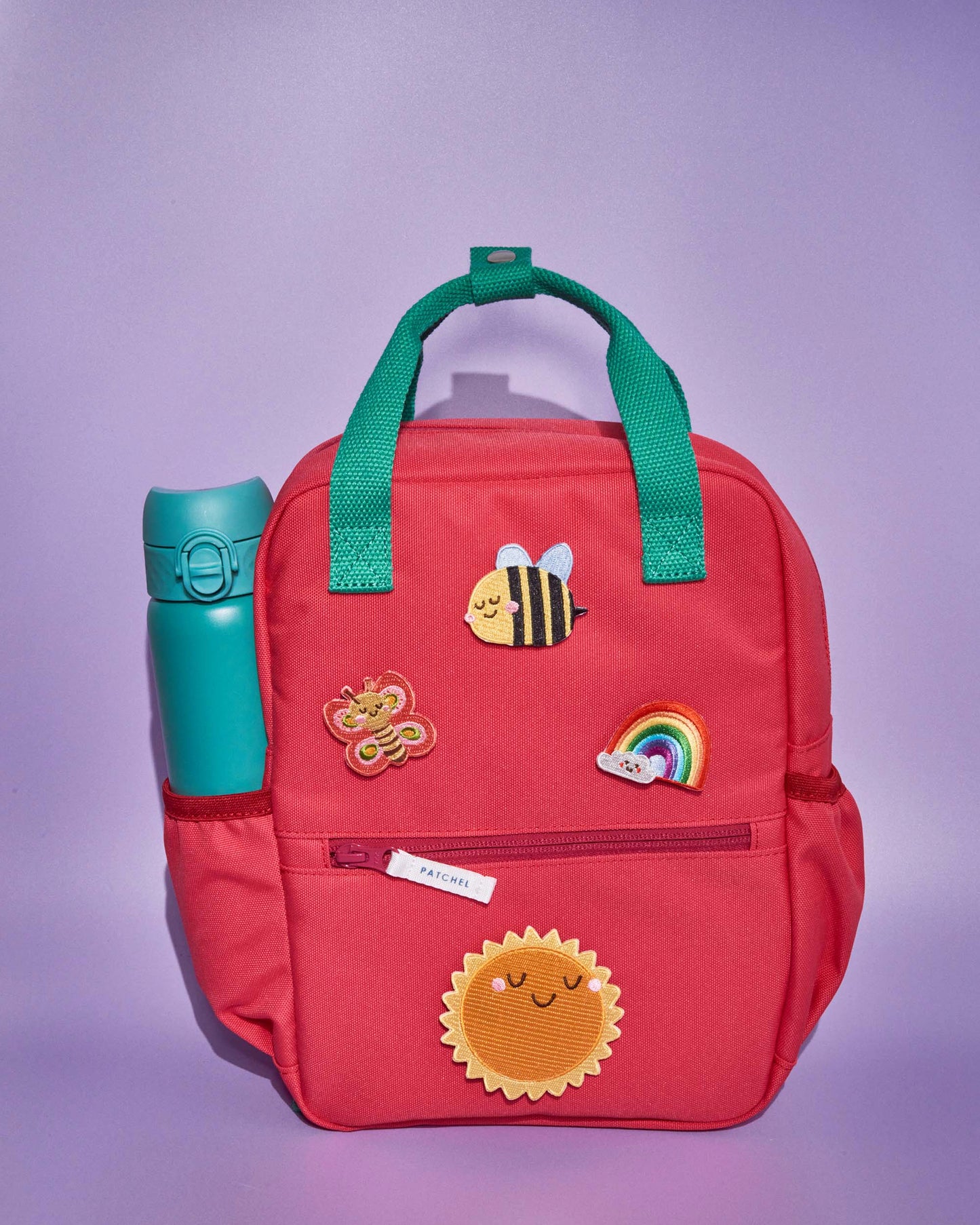Patchel customisable children's backpack with swappable patches
