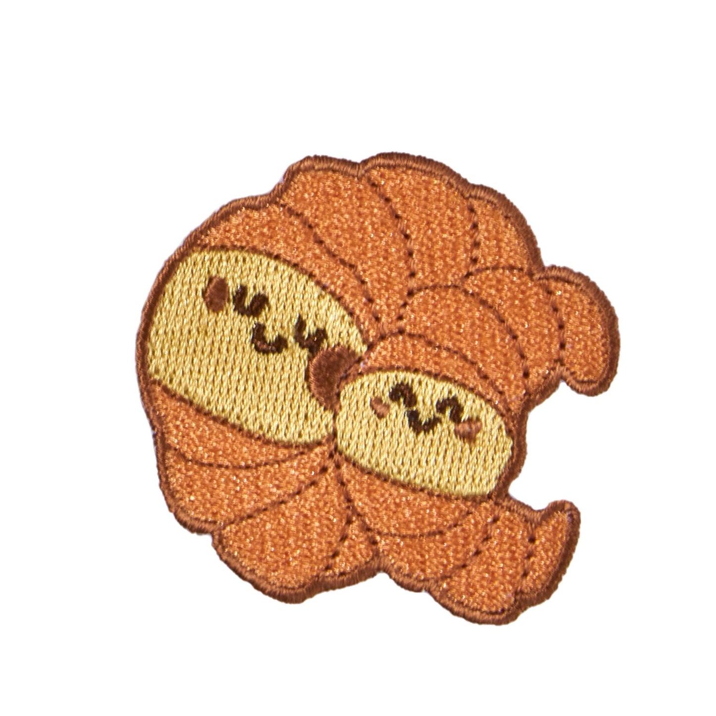 Croissant backpack patch for the Patchel children's backpack from the Popcorn Pals collection
