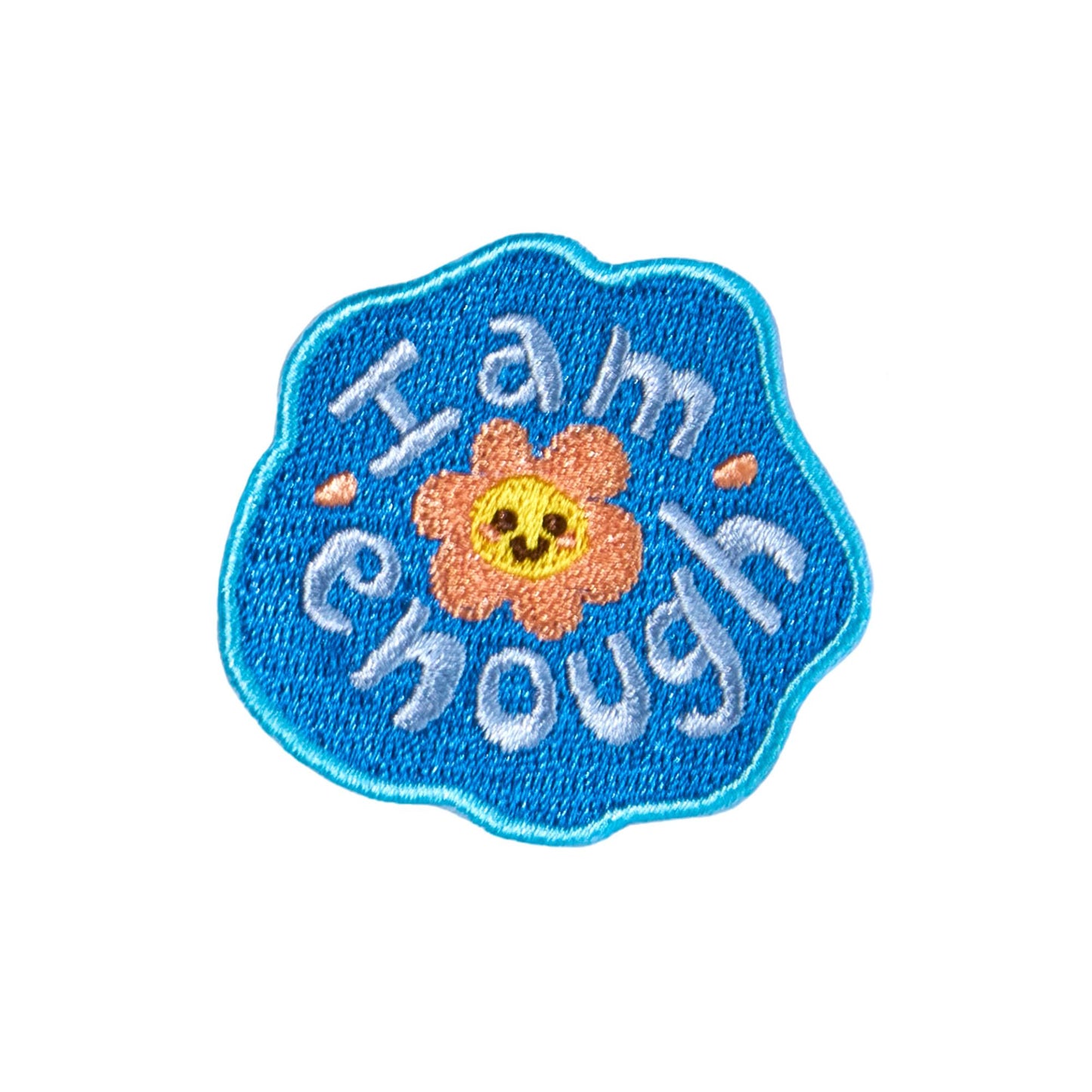 I Am Enough backpack patch for the Patchel children's backpack from the Positivity collection