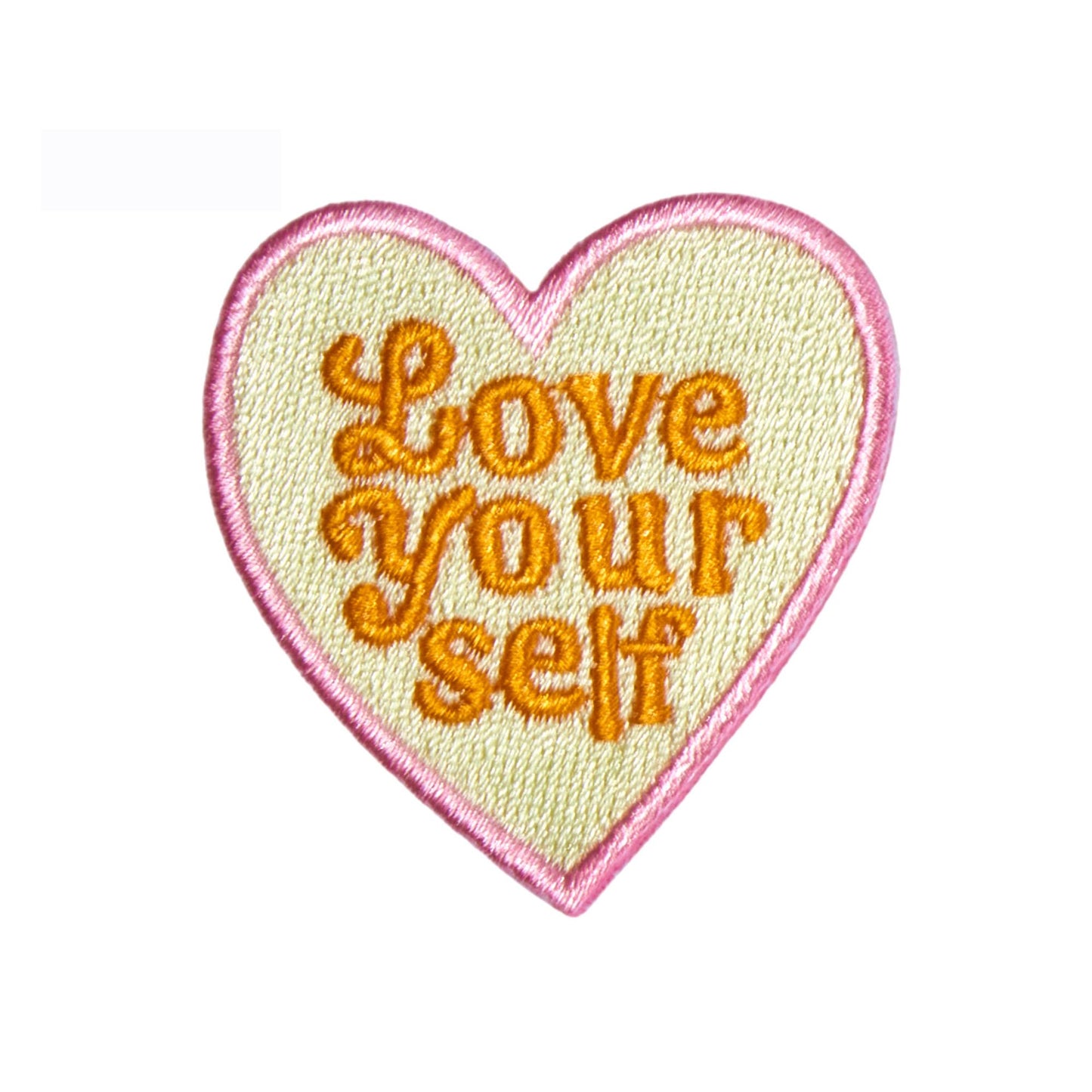 Love Yourself backpack patch for the Patchel children's backpack from the Positivity collection