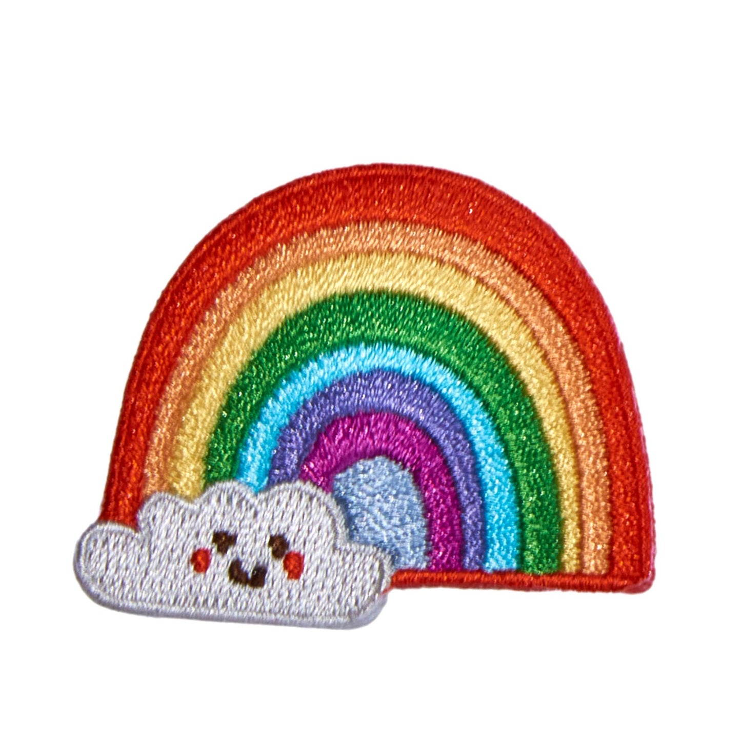 Rainbow swappable backpack patch from the Patchel Spring Friends collection