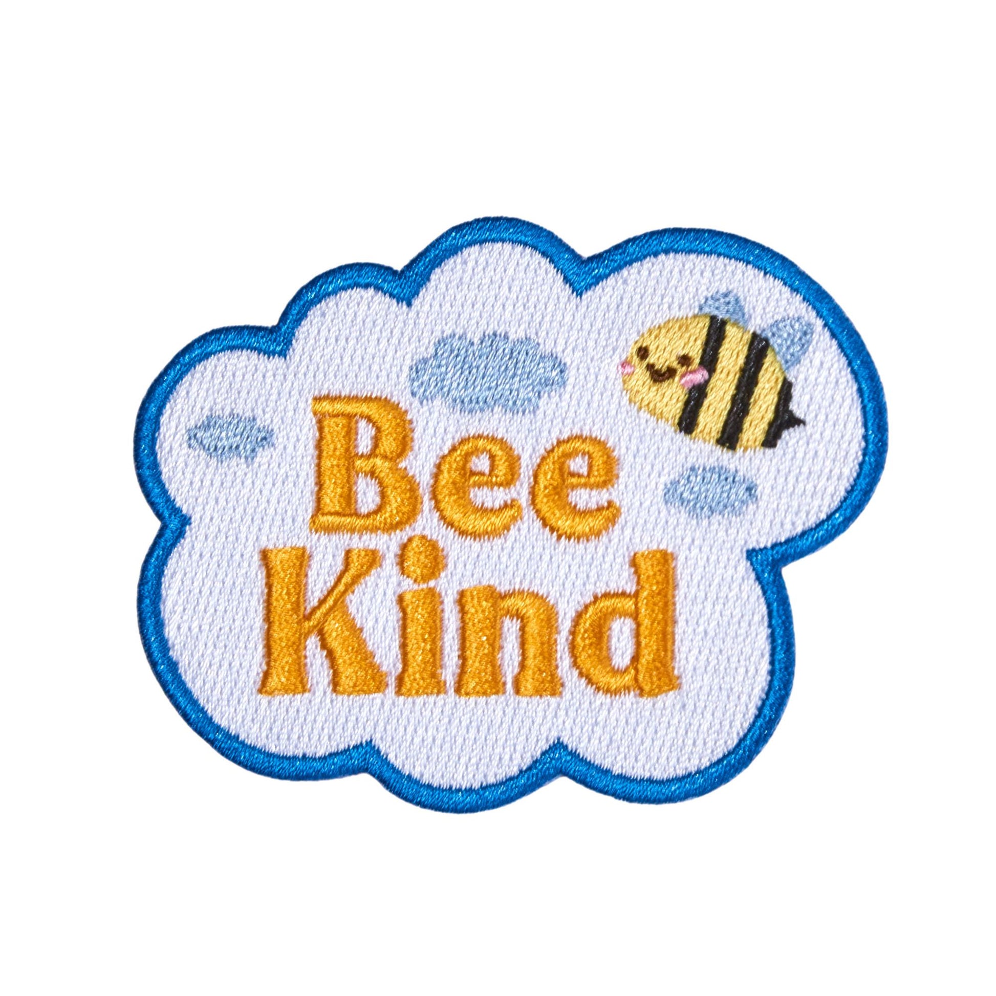 Bee Kind backpack patch for the Patchel children's backpack from the Positivity collection